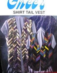 595 GHEE'S EMBELLISHED SHIRT TAIL VEST 3 LENGTHS PATTERN SM-XL